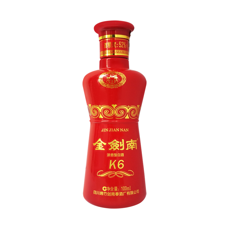 剑南春52度金剑南K6 100ml 浓香型白酒 单瓶装