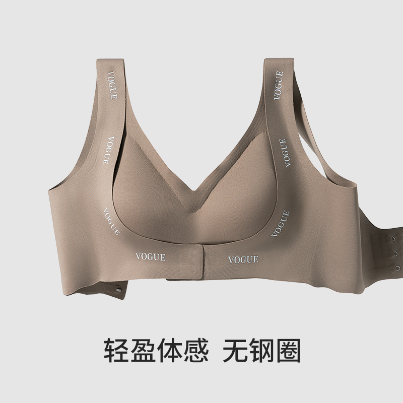 猫人前扣内衣女小胸聚拢无痕收副乳提拉防下垂无钢圈文胸2025新款高清大图