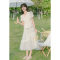 CACHE夏季2022薄纱半身裙女小众a字裙夏小个子森系超仙绝美长裙子