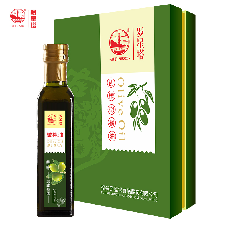 罗星塔 初榨橄榄油礼盒 500ml*3