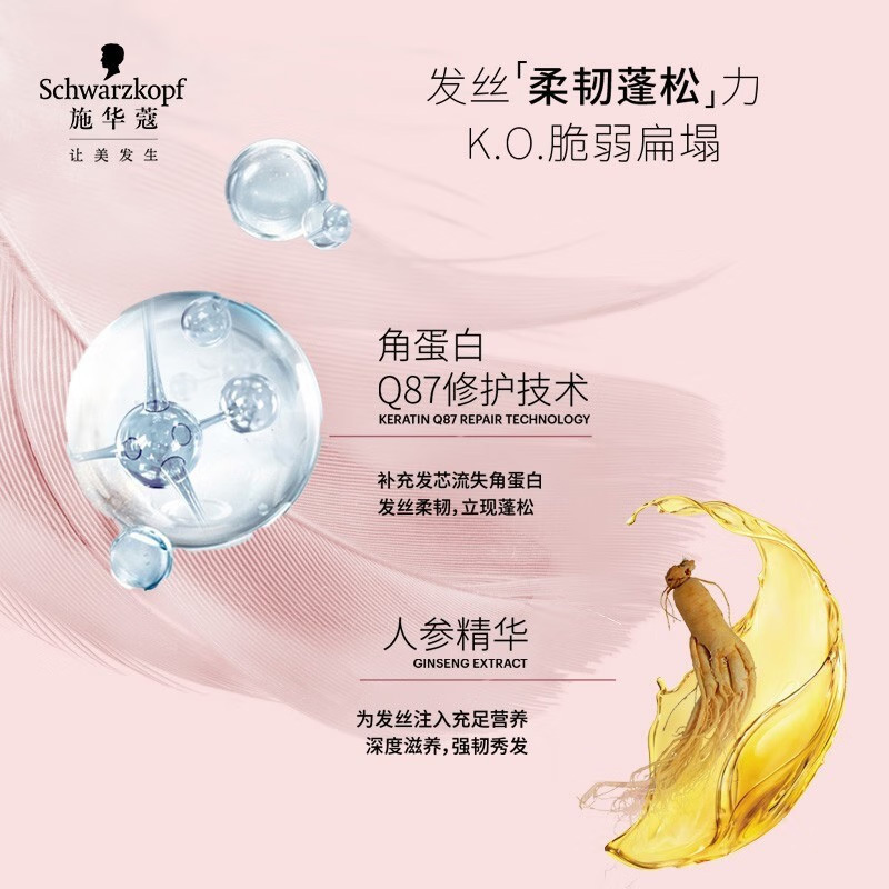 施华蔻丰盈韧养洗发露400ML