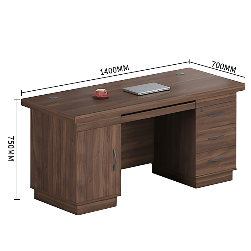 圣斯顿ssf5614d办公桌职员桌1400700750mm玛丽胡桃色