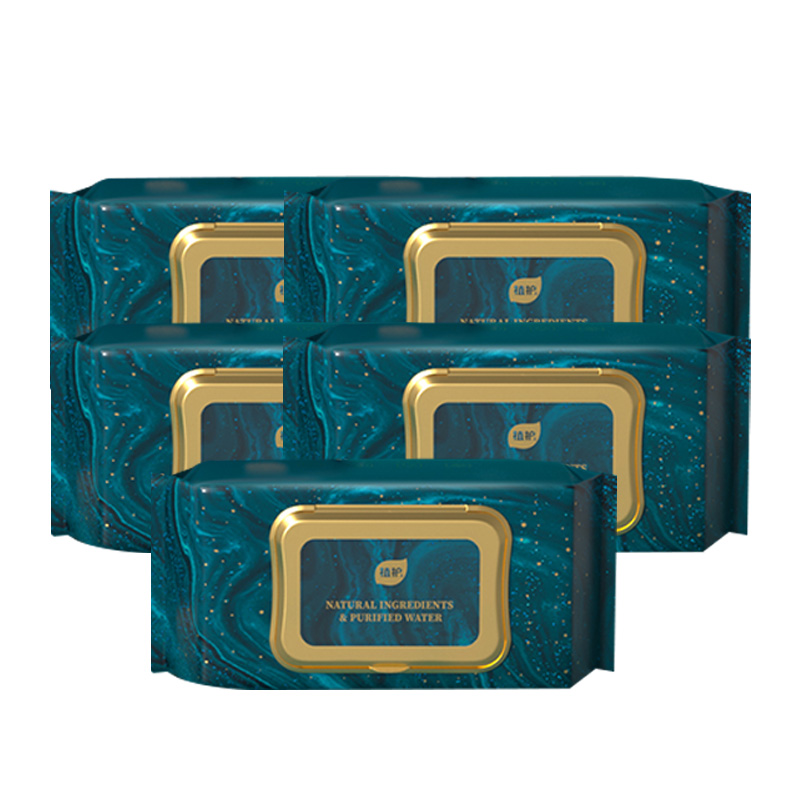 植护湿巾1层80包*5包韧享珍珠纹加厚ZH2732N5