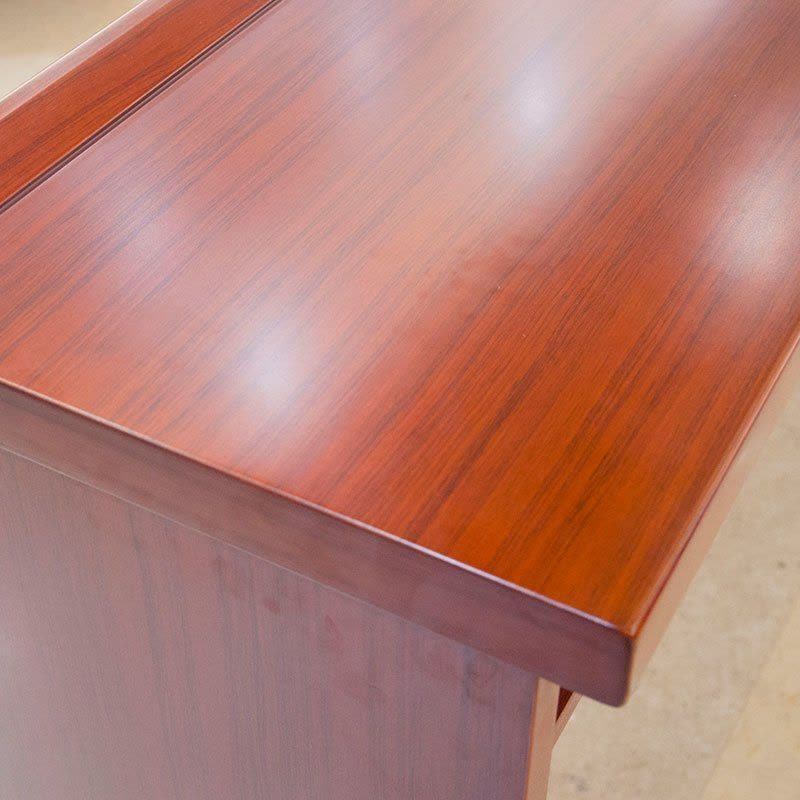 榭邦 xb-1512会议桌办公培训桌双人木皮油漆条形桌学生课桌图片