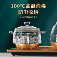 金灶(KAMJOVE)涌泉式全智能电热水壶玻璃电茶壶茶艺炉底部上水电茶炉茶具泡茶机H8(37*23)CM
