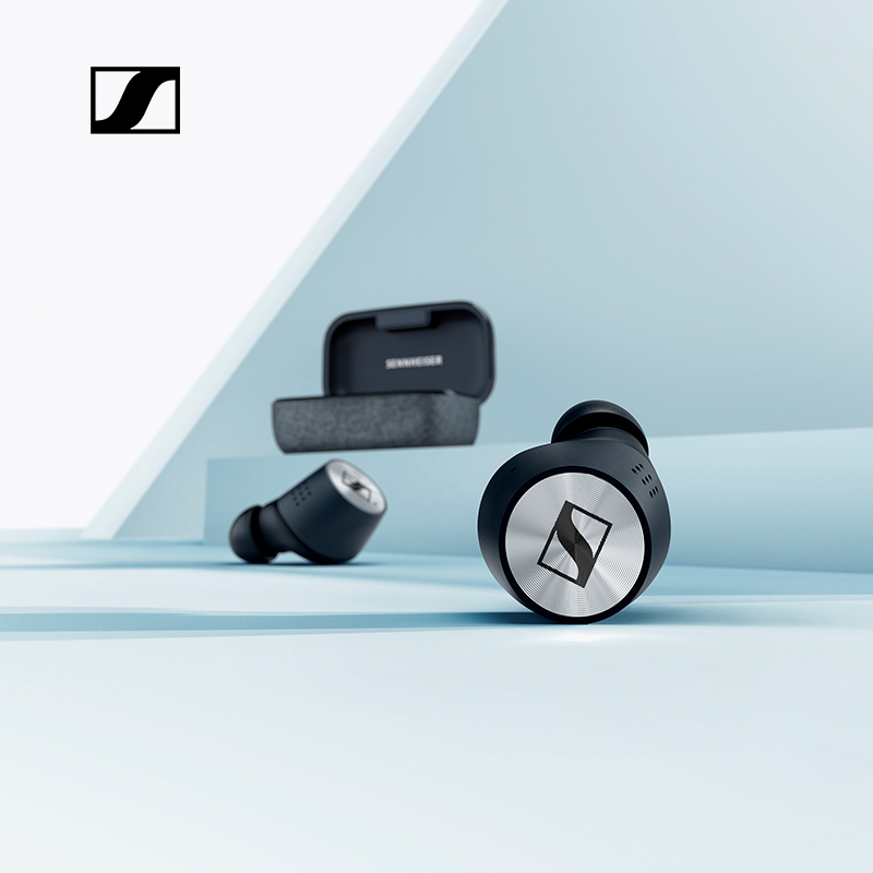 森海塞尔（Sennheiser）木馒头真无线2代 （黑色） 无线蓝牙入耳式运动音乐耳机