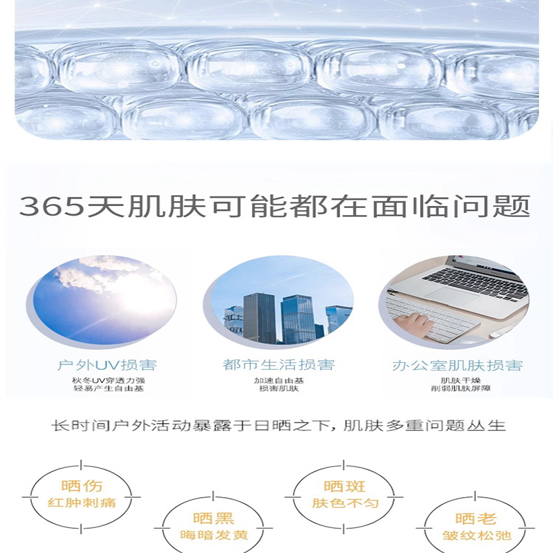 百雀羚防晒霜防晒乳spf50防紫外线隔离面部通勤官方正品女高清大图
