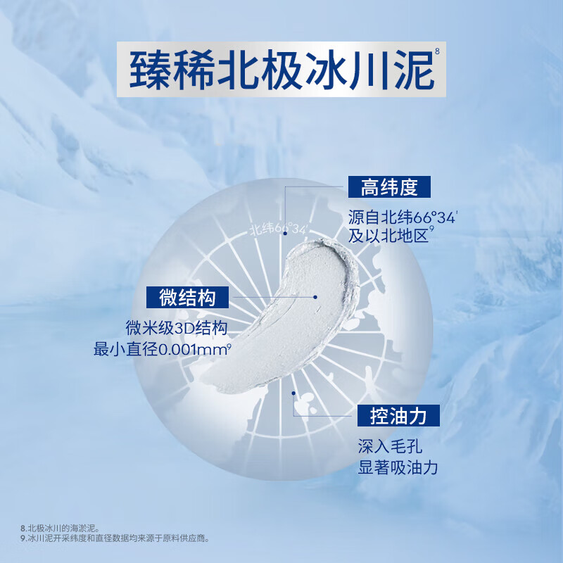 妮维雅(NIVEA) 男士极地控油洁面乳100g高清大图