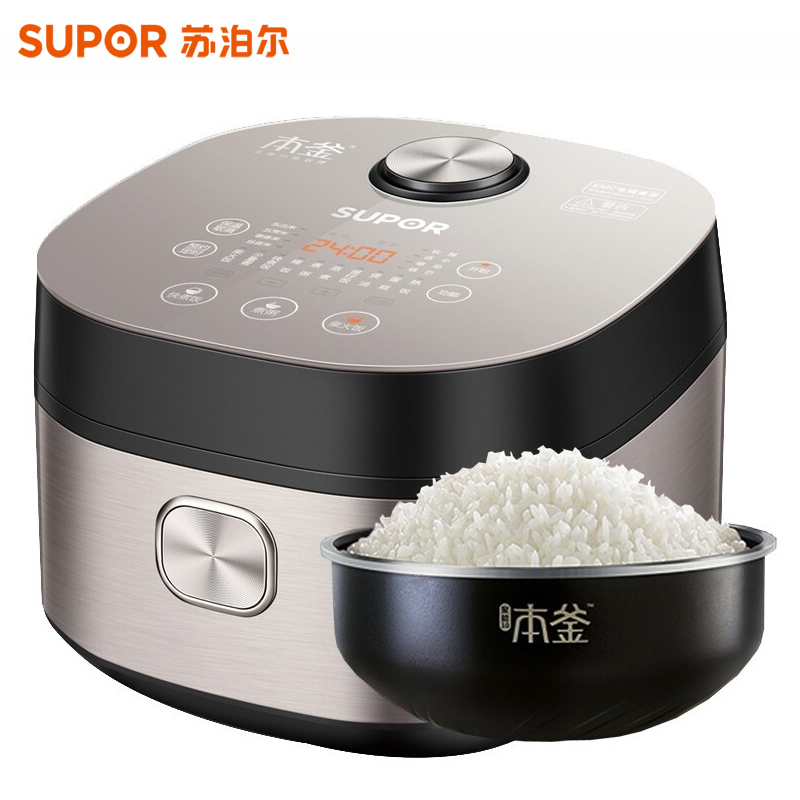 苏泊尔(SUPOR)电饭煲SF40HC42本釜蒸汽电饭锅IH电磁加热智能预约4L家用多功能