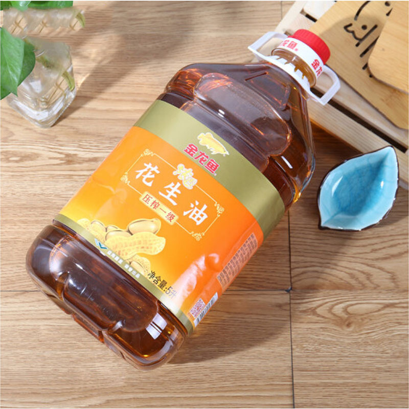金龙鱼 压榨浓香花生油5L食用油