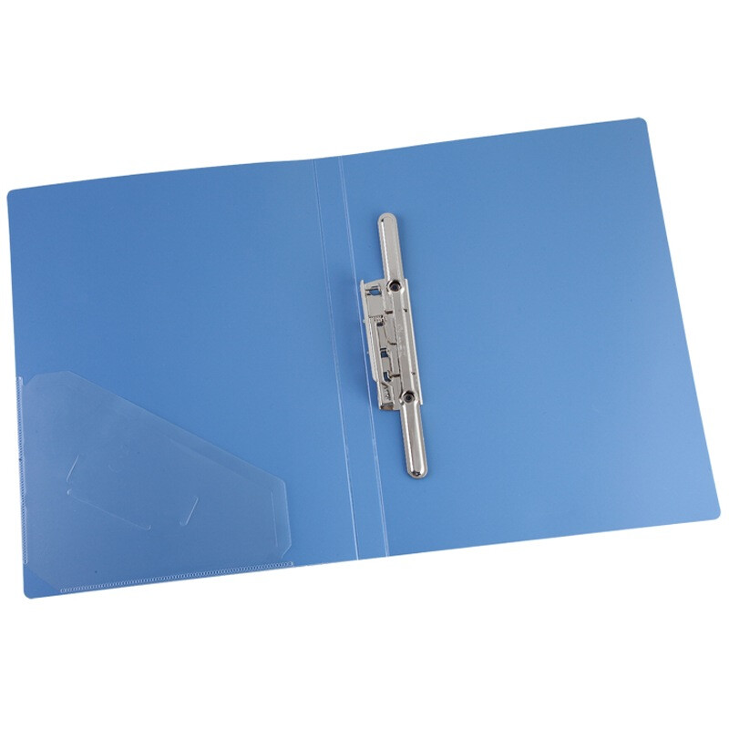 齐心(Comix) AL151A-P坚固文件夹/资料夹/长押夹A4 蓝色高清大图