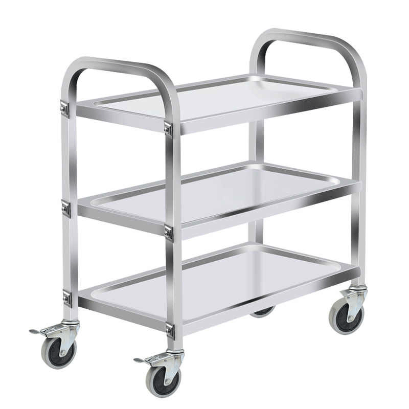 豫众诺 不锈钢餐车 三层中号 个高清大图