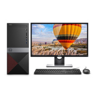 戴尔DELL 成就3670-R3329R 23.6英寸商用办公台式电脑整机【九代i3-9100 4G 1TB+256GBSSD 三年上门售后 有线键鼠 WIFI 蓝牙】