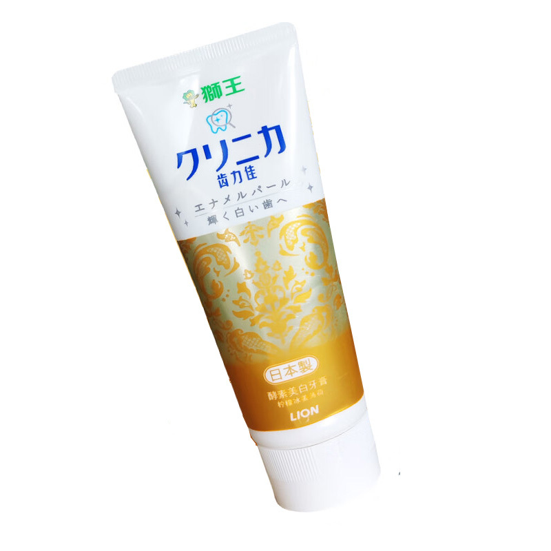 狮王(LION) 齿力佳酵素美白牙膏柠檬冰姜薄荷130g高清大图