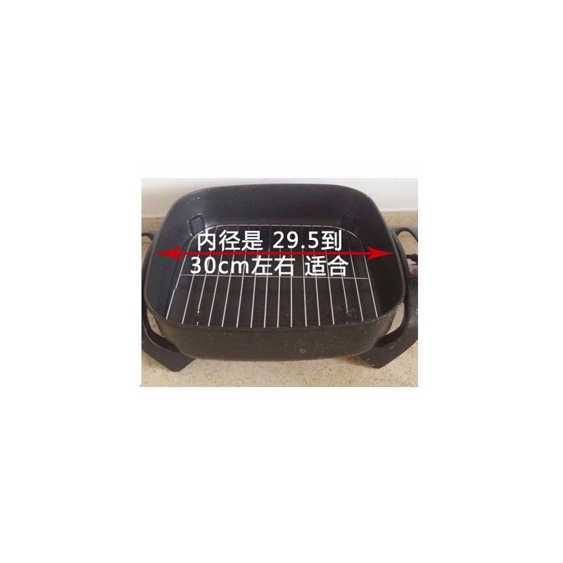通用四方型美的款mc-lhn30a韩式多功能电热火锅防溢耐摔钢化锅盖