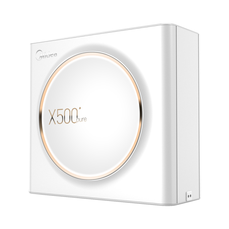 美的(Midea)净水器X500家用厨房直饮净水机无桶500G大流量RO反渗透2:1废水纯水机
