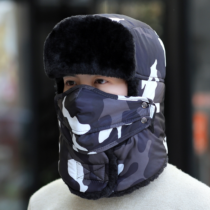 帽子男士冬天保暖神器防寒棉帽闪电客东北雷锋帽女秋冬季骑车电动车