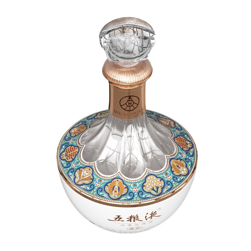 五粮液股份五粮液鉴赏52度浓香型白酒500ml单瓶礼盒装