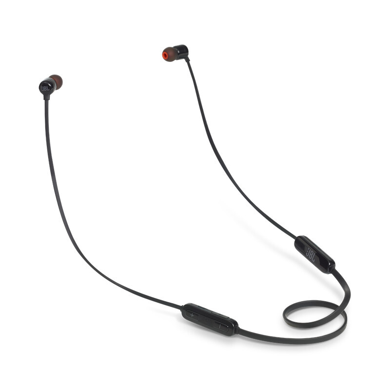 JBL TUNE 110BT 蓝牙无线耳机 运动音乐游戏耳机 苹果华为小米入耳式耳机 带麦可通话 黑色高清大图