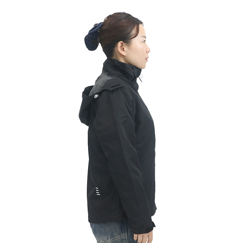 燕舞BD2FF322102Z2F女款三合一冲锋衣M-3XL(计价单位:件)黑色高清大图