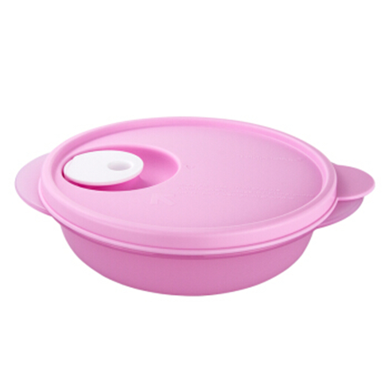 特百惠(Tupperware)便携饭盒学生办公室微波加热保鲜午餐工作餐400ml便当盒抗疫带餐