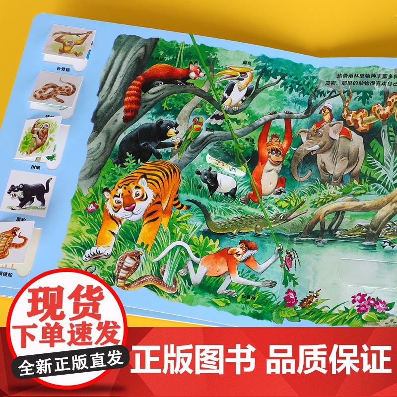 正版童书 托尼 沃尔夫翻翻书 平装版 共9册 意大利知名插画家打造 精选农场城市森林海洋童话自然动物职业交通工具9大主题高清大图