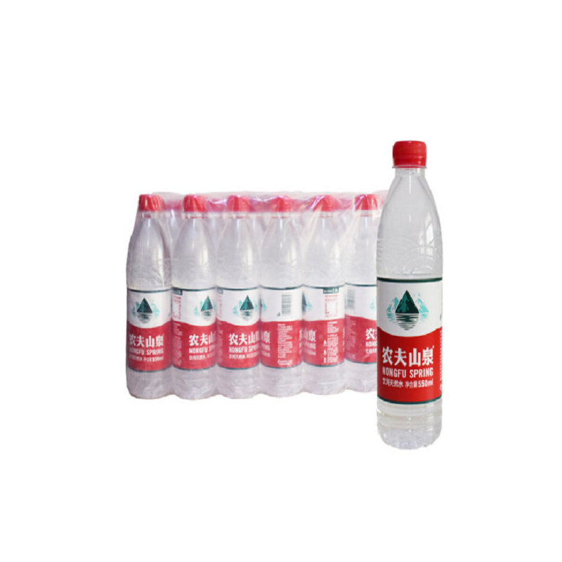 农夫山泉矿泉水550ml*24瓶膜装 天然饮用水 [塑膜装]550ml×24瓶
