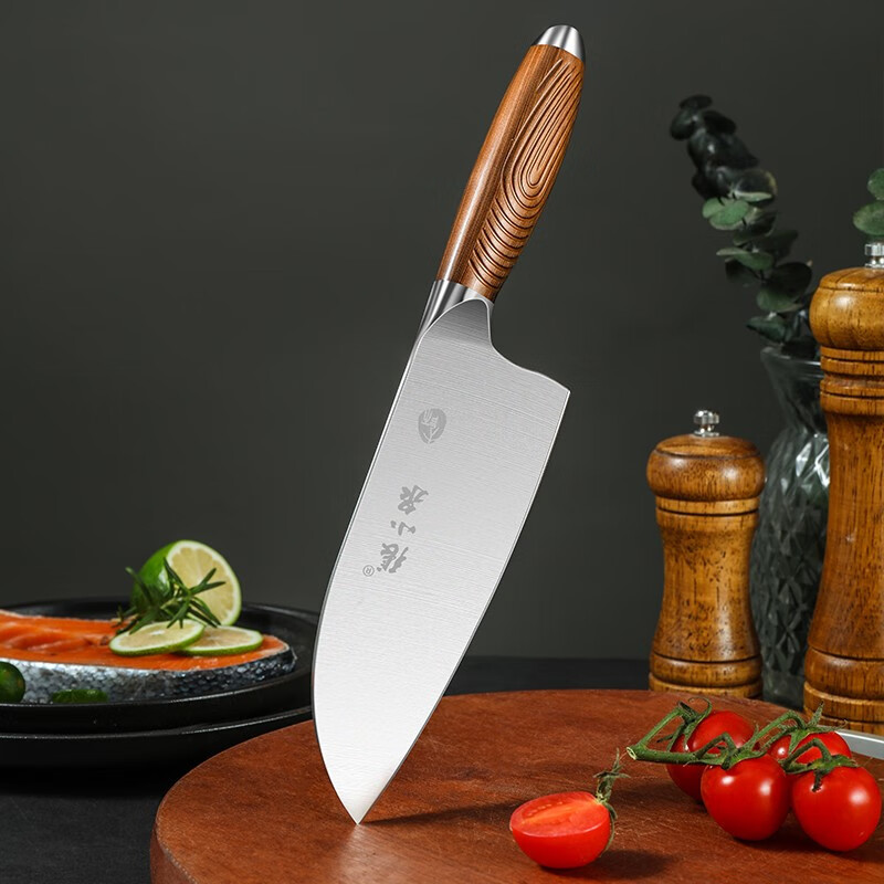 张小泉大师印·松涧砍骨刀273mm*150mm*85mm传统手工湿式锋利更耐用V型渐薄式开刃食材锋利切入高清大图