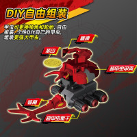 灵动创想(LDCX)超甲虫战记玩具对战机甲战纪机器人战车赛车战斗盘套装 竞技款-肯塔罗仕BG0109