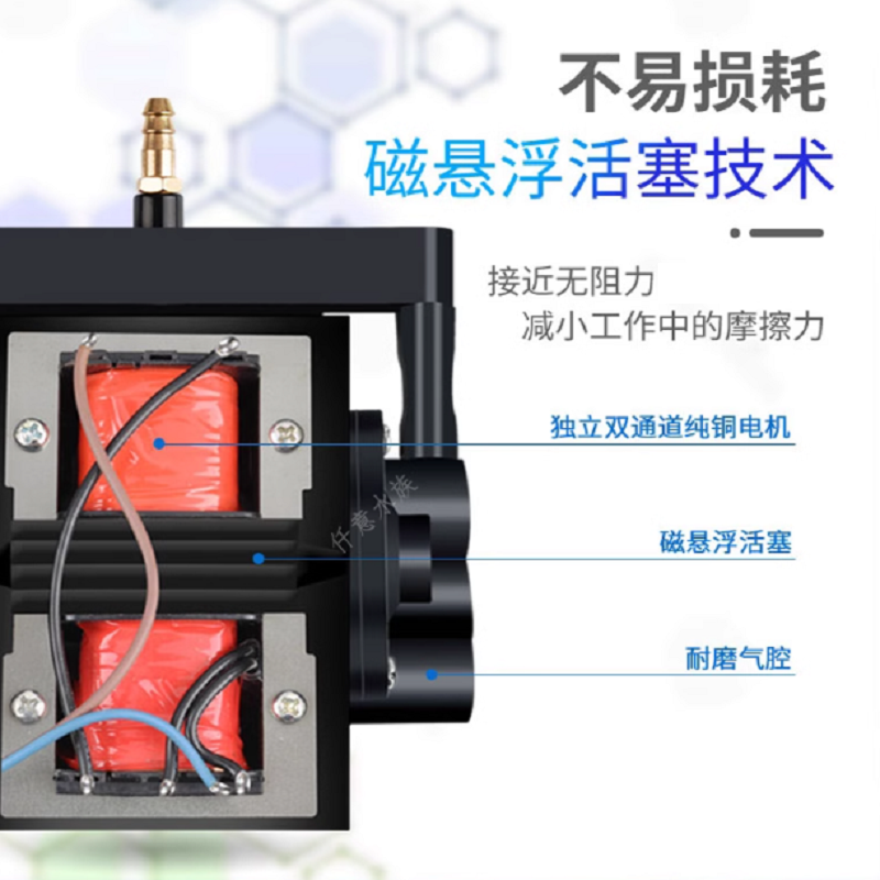 氧气泵增氧机充氧养鱼鱼缸大功率小型打冲氧器加家用养高清大图