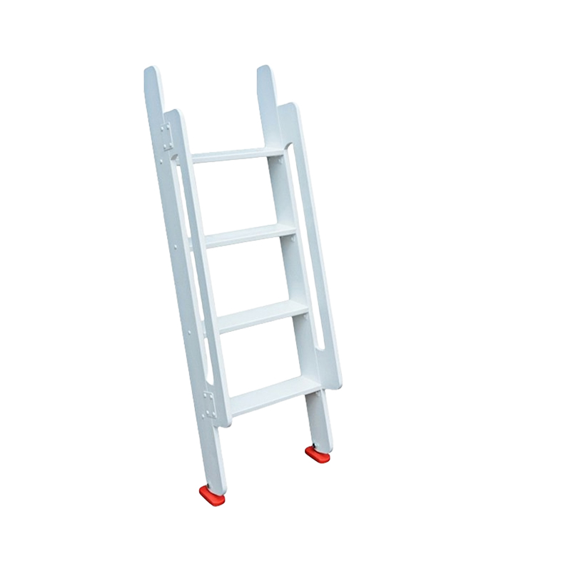 围达 实木白色直梯 扶手款-4踏步 个高清大图