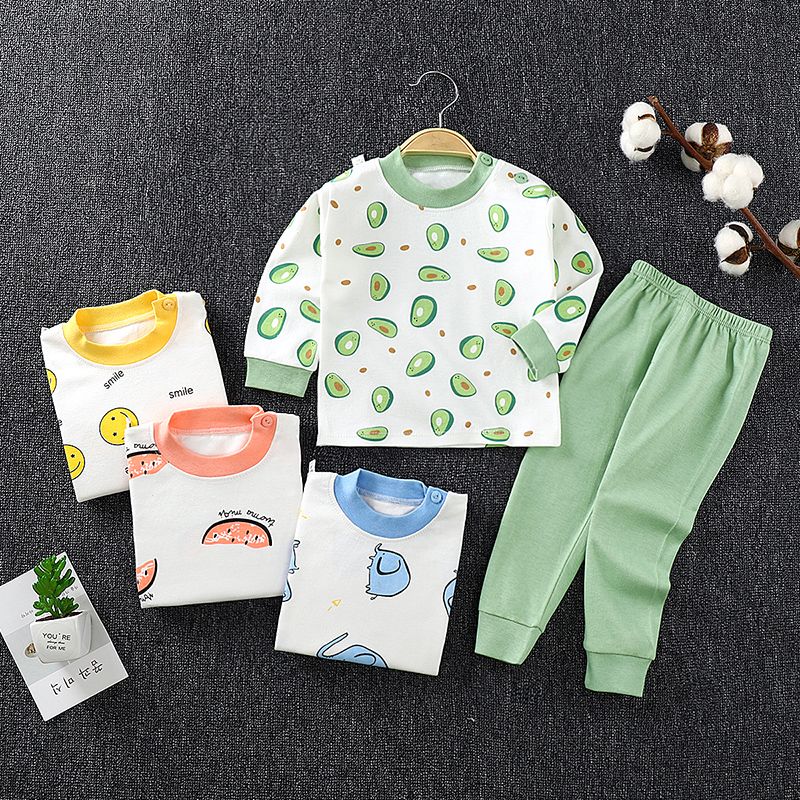 秋季新款内衣套装儿童秋衣秋裤男童女童家居服中小童睡衣高清大图