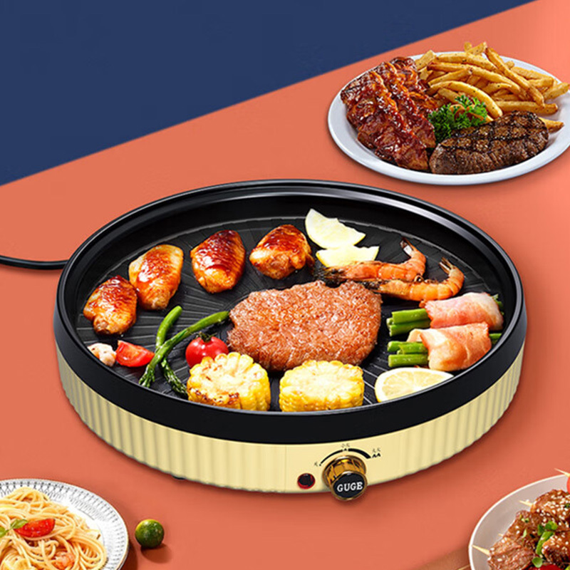 谷格电烤盘1L多功能加大烤盘食品不易粘涂层防滑G968高清大图