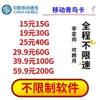 全新中国电信流量卡全国不限量纯流量卡4g电话卡国内通用流量4g不限速0月租三切卡学生可用