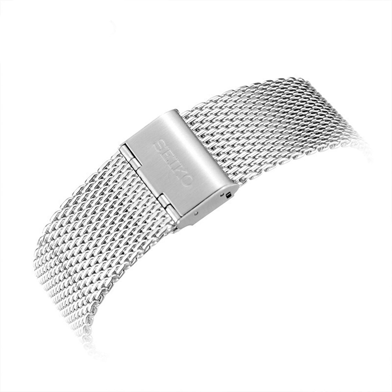 精工(SEIKO)手表 新盾牌5号系列100米防水自动/手动上链米兰带蓝盘水鬼运动机械男表 SRPD71K1