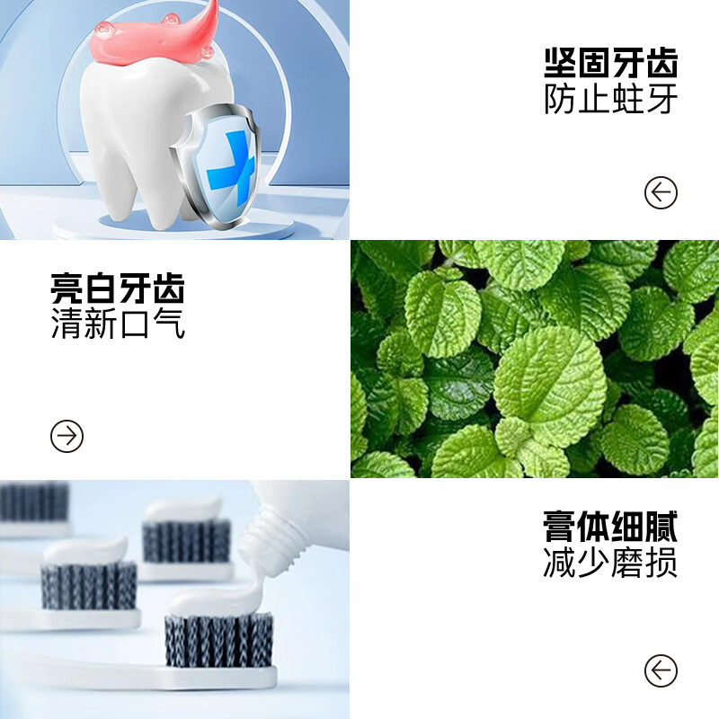 舒客 小苏打牙膏(洁白细护)120g*3支高清大图