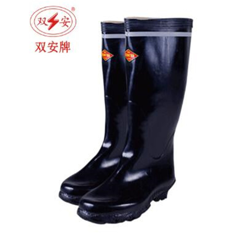 双安 6KV绝缘靴 长筒36CM电工雨靴 矿用防触电防滑劳保靴