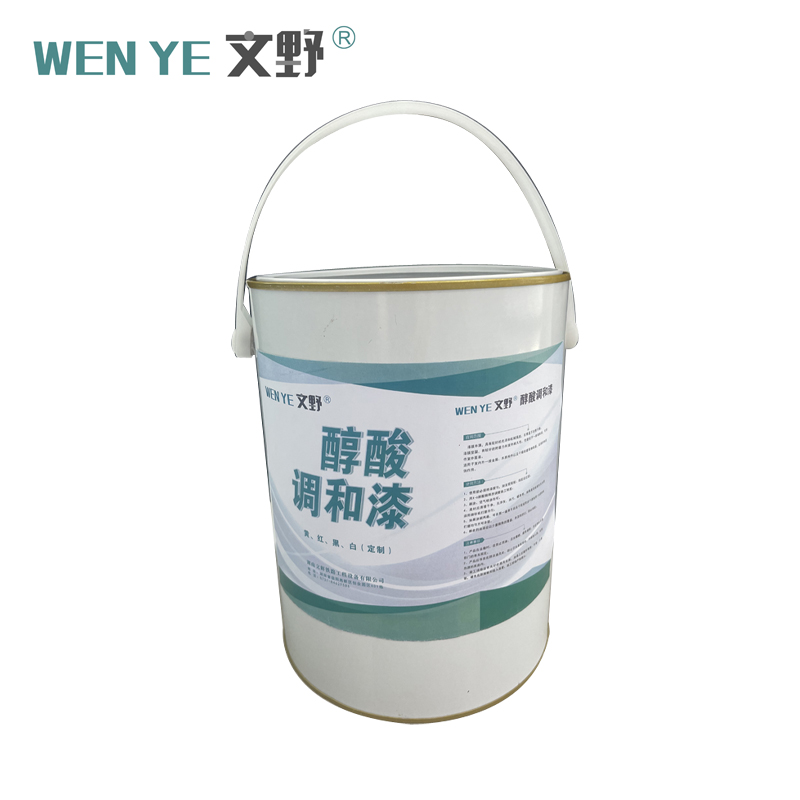 文野醇酸调和漆黑/KG 20KG/桶(20KG起订)高清大图