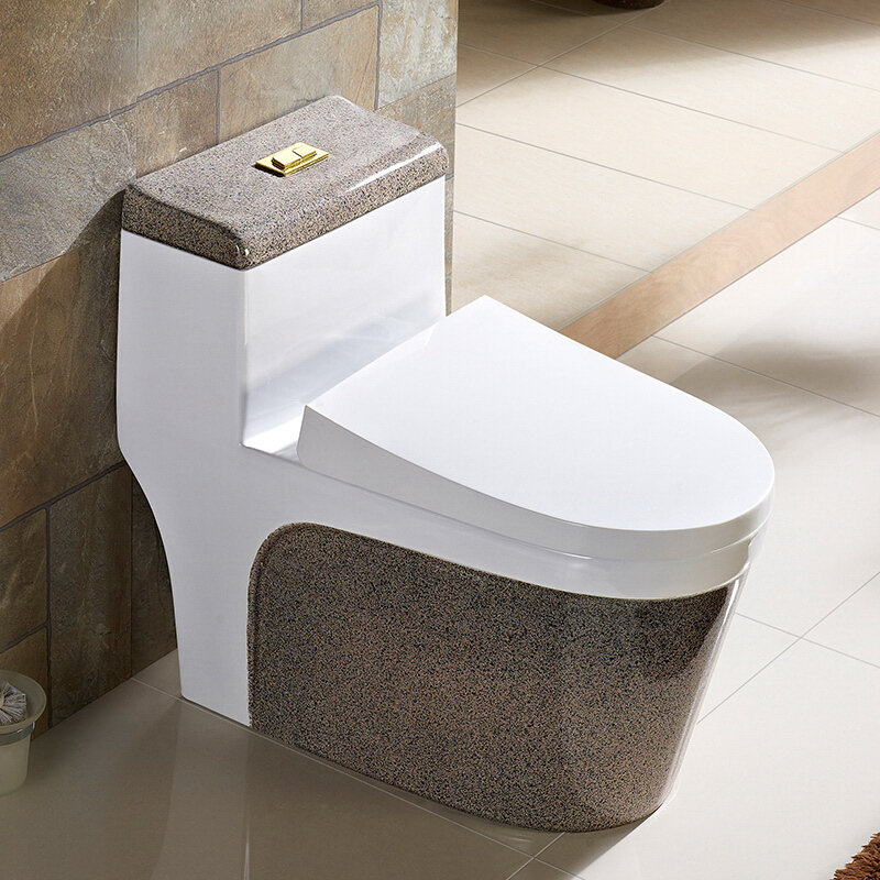 创意复古彩色个性马桶洁具陶瓷座便器家用抽水马桶坐便器连体式波迷娜