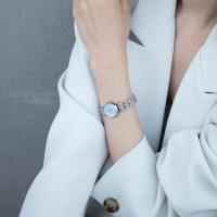 安普里奥·阿玛尼(Emporio Armani)手表女 白月光系列钢带石英贝母女士腕表生日礼物AR1961