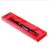 凌美(LAMY) joy喜悦系列钢笔 墨水笔艺术笔尖黑杆红夹1.9