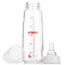 贝亲(PIGEON)标准口径玻璃奶瓶240ml AA85 M号奶嘴3-6个月送配件白色手柄+吸管组