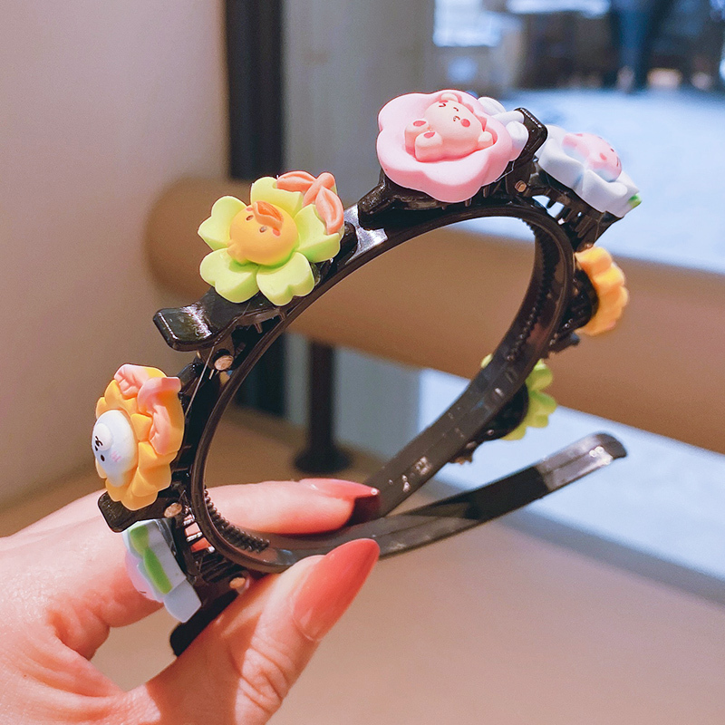 发饰夏季女童压发头箍可爱宝宝编发发箍女孩发卡超萌头饰 红色草莓