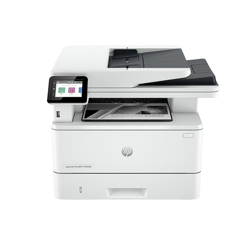 惠普(hp)LaserJet Pro MFP 4104fdn A4黑白激光一体机打印复印扫描传真自动双面有线网络局域网办公打印复印一体机代替M429fdn打印机