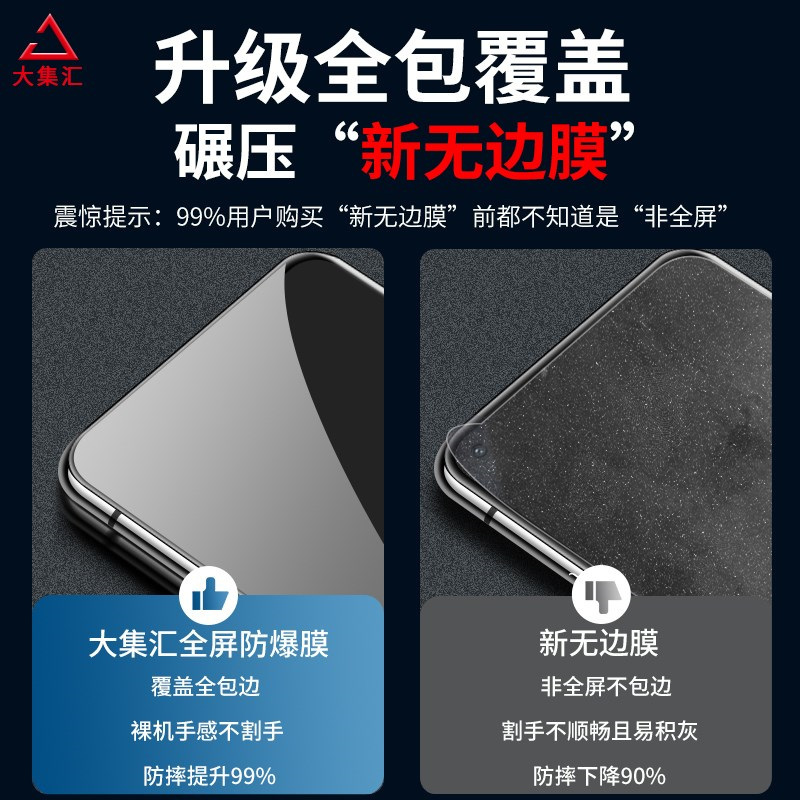 疯壳oppok7x钢化膜k7x 覆盖oppo k7抗蓝光护眼0ppok防偷窥k7镜头op