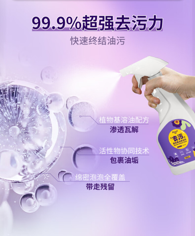 维妙 厨房重油污清洁剂 500ml*5瓶 CF-5 BDZSSC高清大图