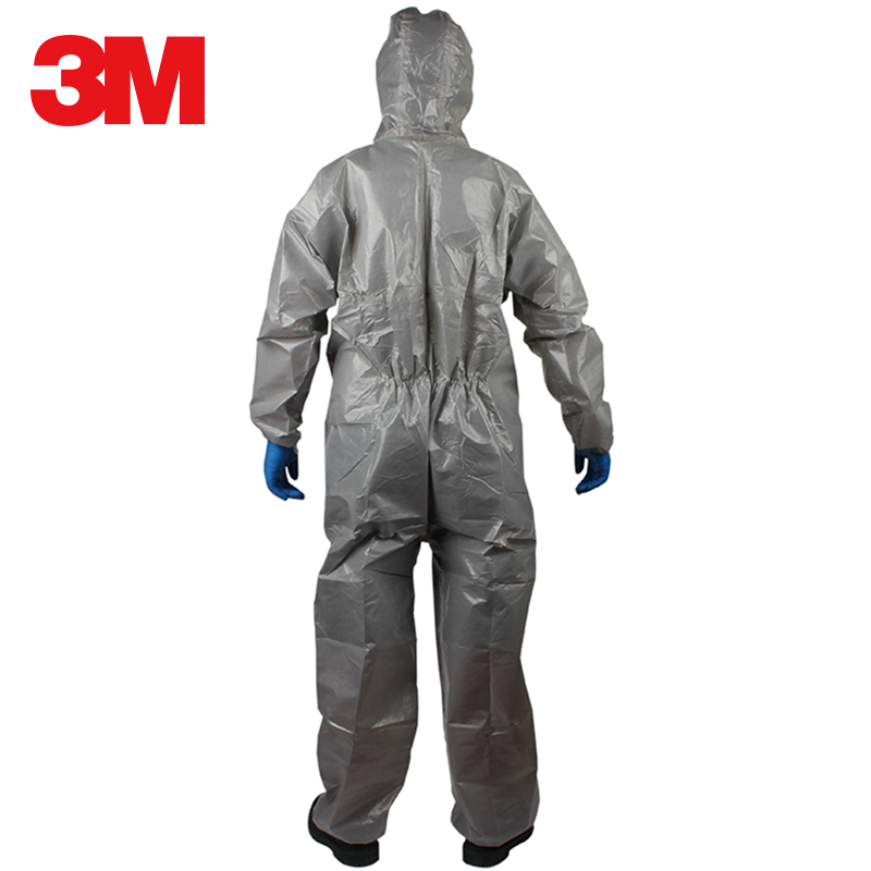 3M 4570防护服防强酸碱化学液体/防细菌微生物 医药加工防化服 M# 1件高清大图