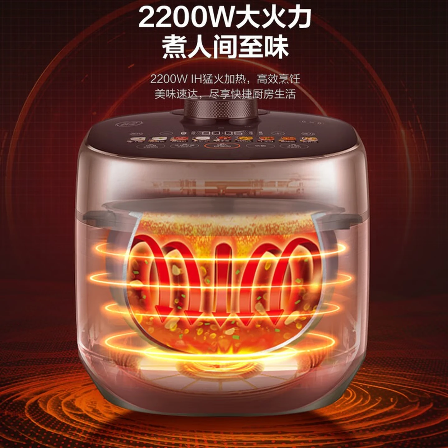 苏泊尔(SUPOR)IH猛火电压力锅 家用5升大容量快排100系列112kpa电压力锅 SY-50FH79Q 4-6人高清大图