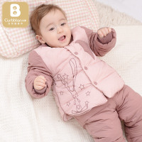 卡伴Curbblan儿童羽绒服男女童兔子印花羽绒服套装新款外套80-130码