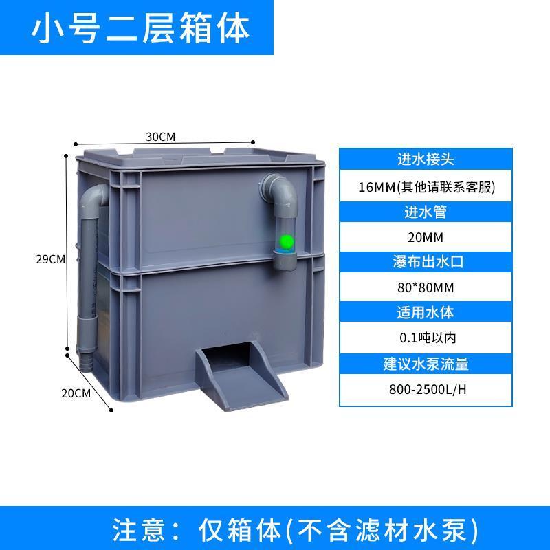 周转箱滴流过滤箱盒鱼缸过滤器鱼池水循环过滤系统自制瀑布出水口图片